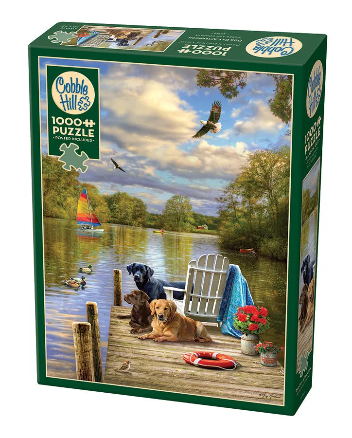 cobble-hill-1000-piece-dog-day-afternoon-puzzle-1000-teile-hunde image 1