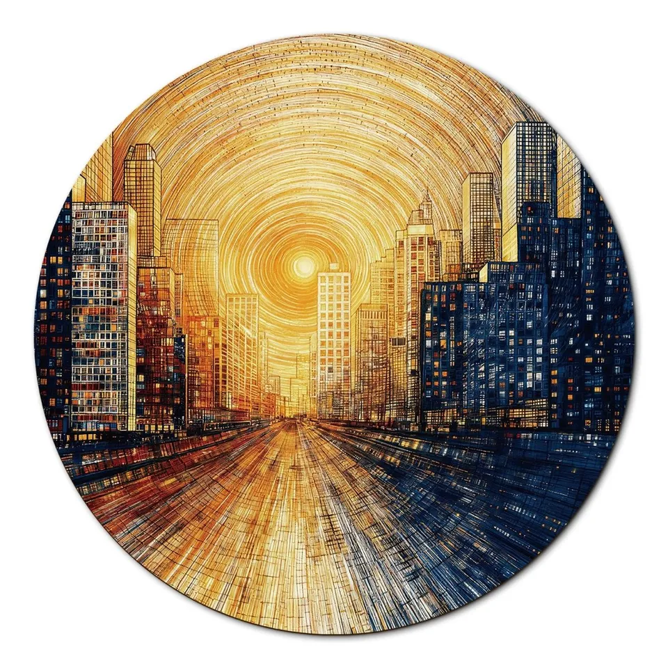 kaayee-cardboard-puzzle-city-of-dawn-1000-teile-standard image 1
