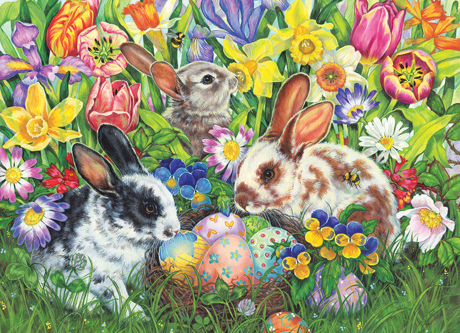 cobble-hill-family-pieces-350-easter-bunnies-puzzle-350-teile image 2