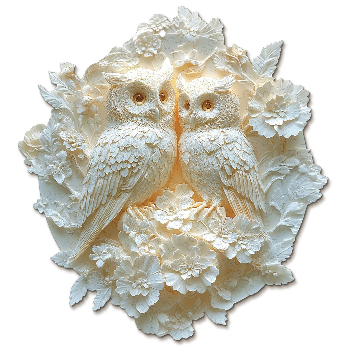 kaayee-wooden-puzzle-couple-owl-holzpuzzle-medium-eulenpaar image 1