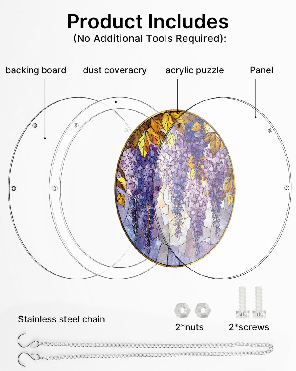 kaayee-suncatcher-puzzle-wisteria-fensterbild-acryl-klein image 4
