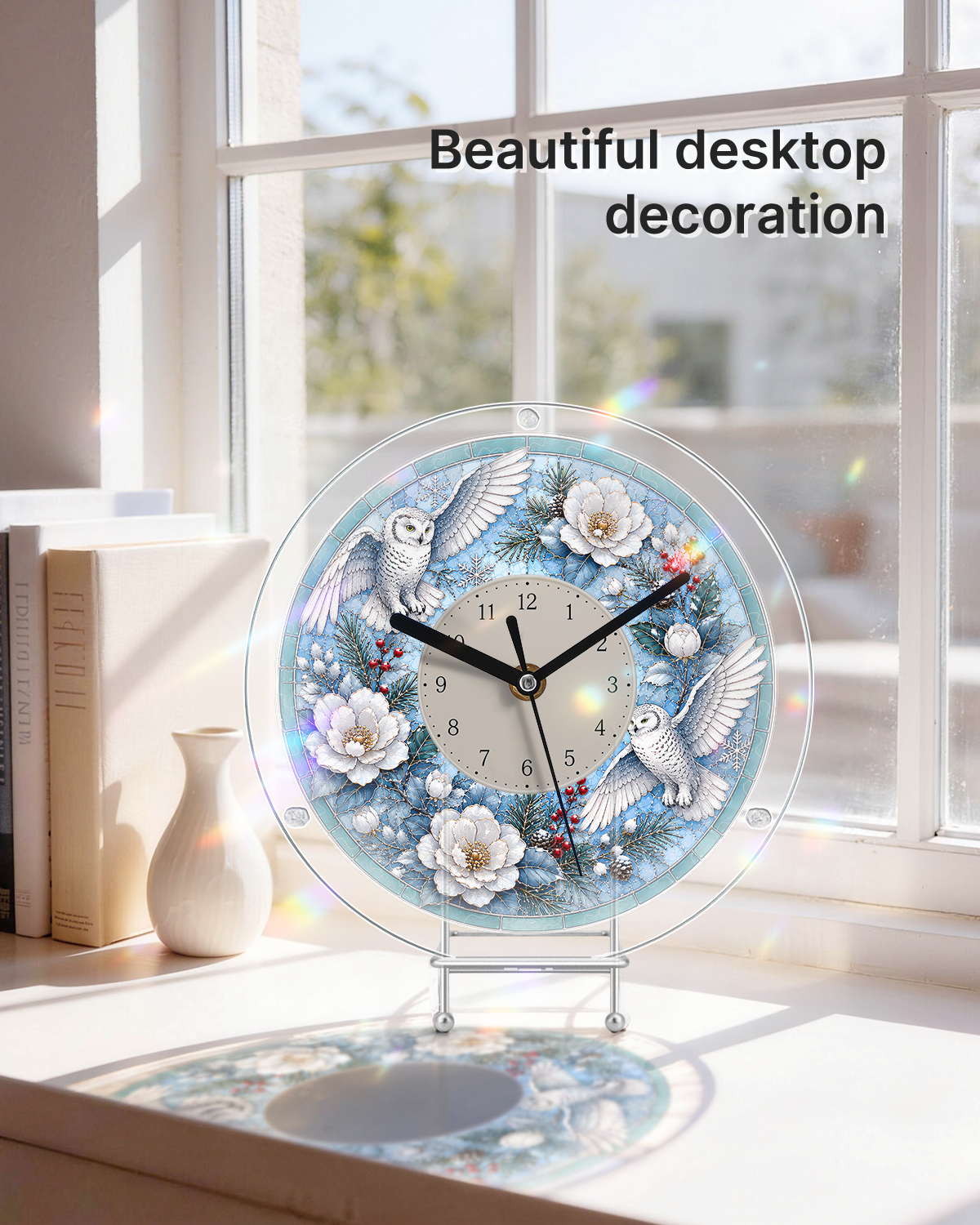 kaayee-puzzle-uhr-schnee-eule-winter-acryl-bausatz-regular image 5