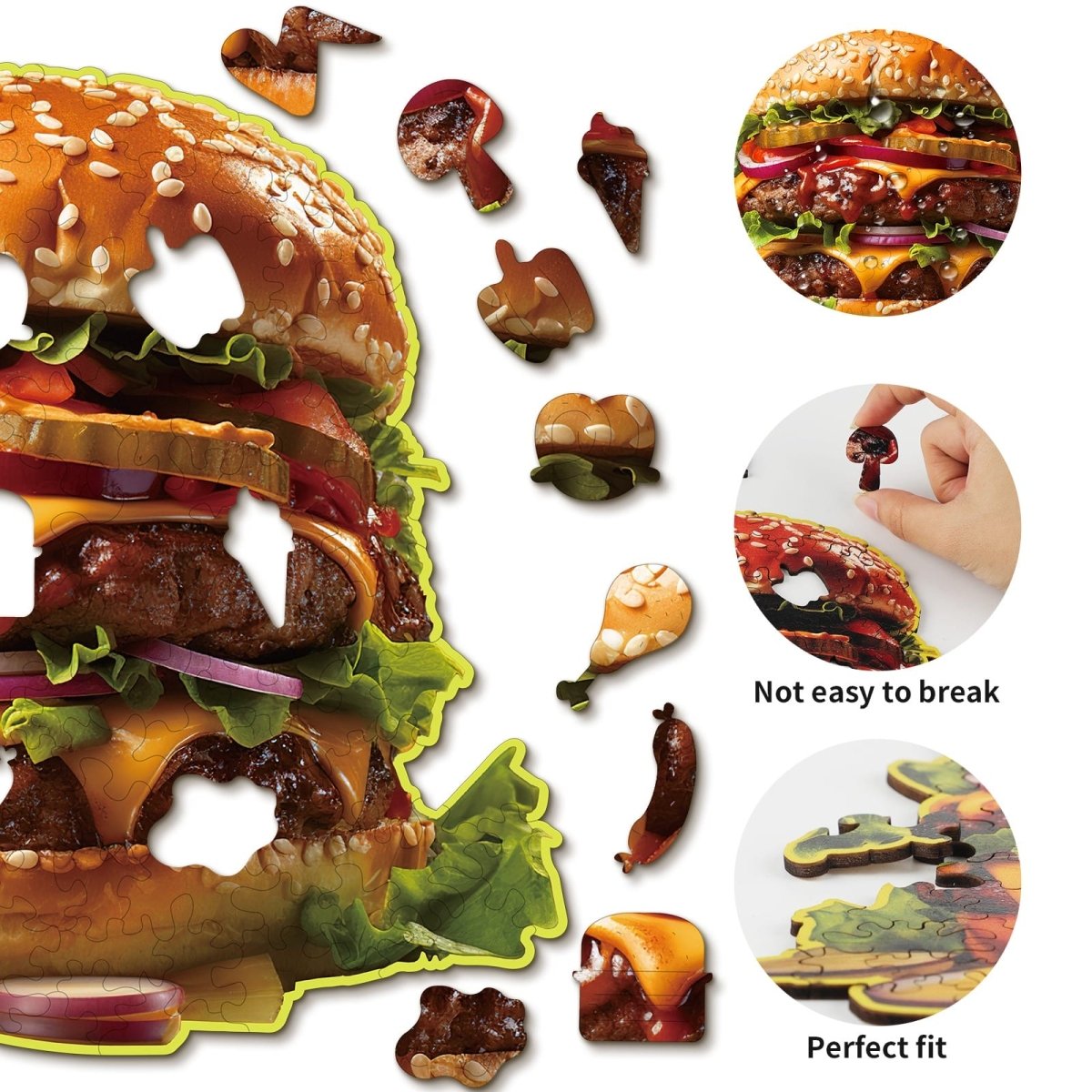 kaayee-wooden-hamburger-holzpuzzle-medium-ca-110-teile-burger image 2