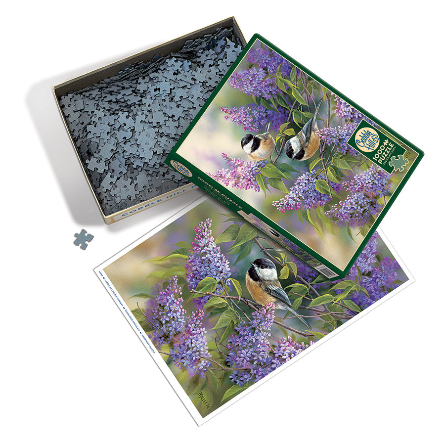 cobble-hill-chickadees-and-lilacs-puzzle-1000-teile-v-gel image 2
