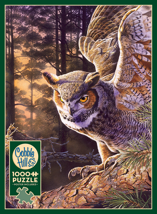 cobble-hill-evening-hunter-1000-teile-puzzle-eule image 3