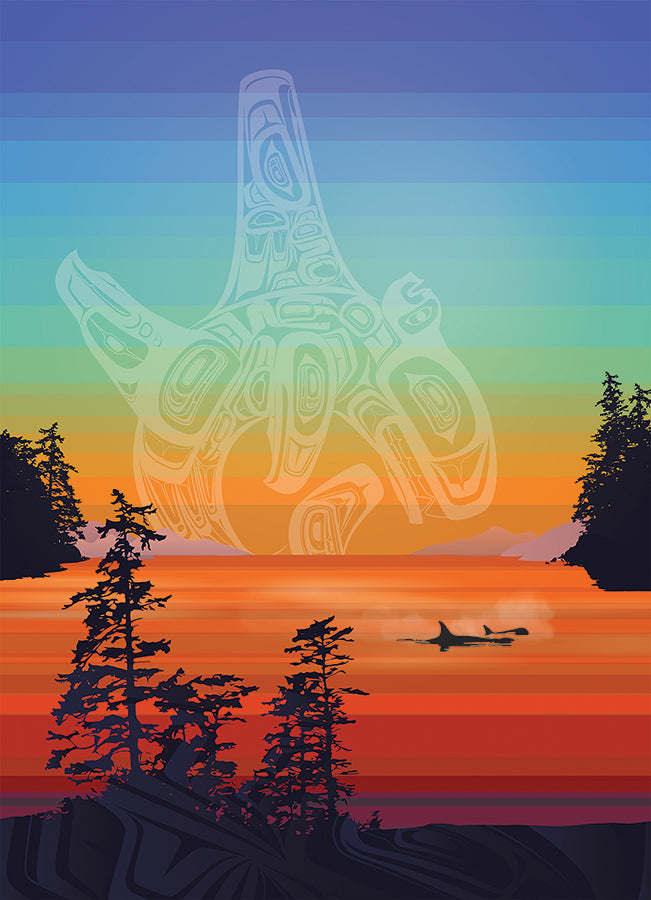cobble-hill-1000-piece-salish-coast-colours-puzzle-orca image 2