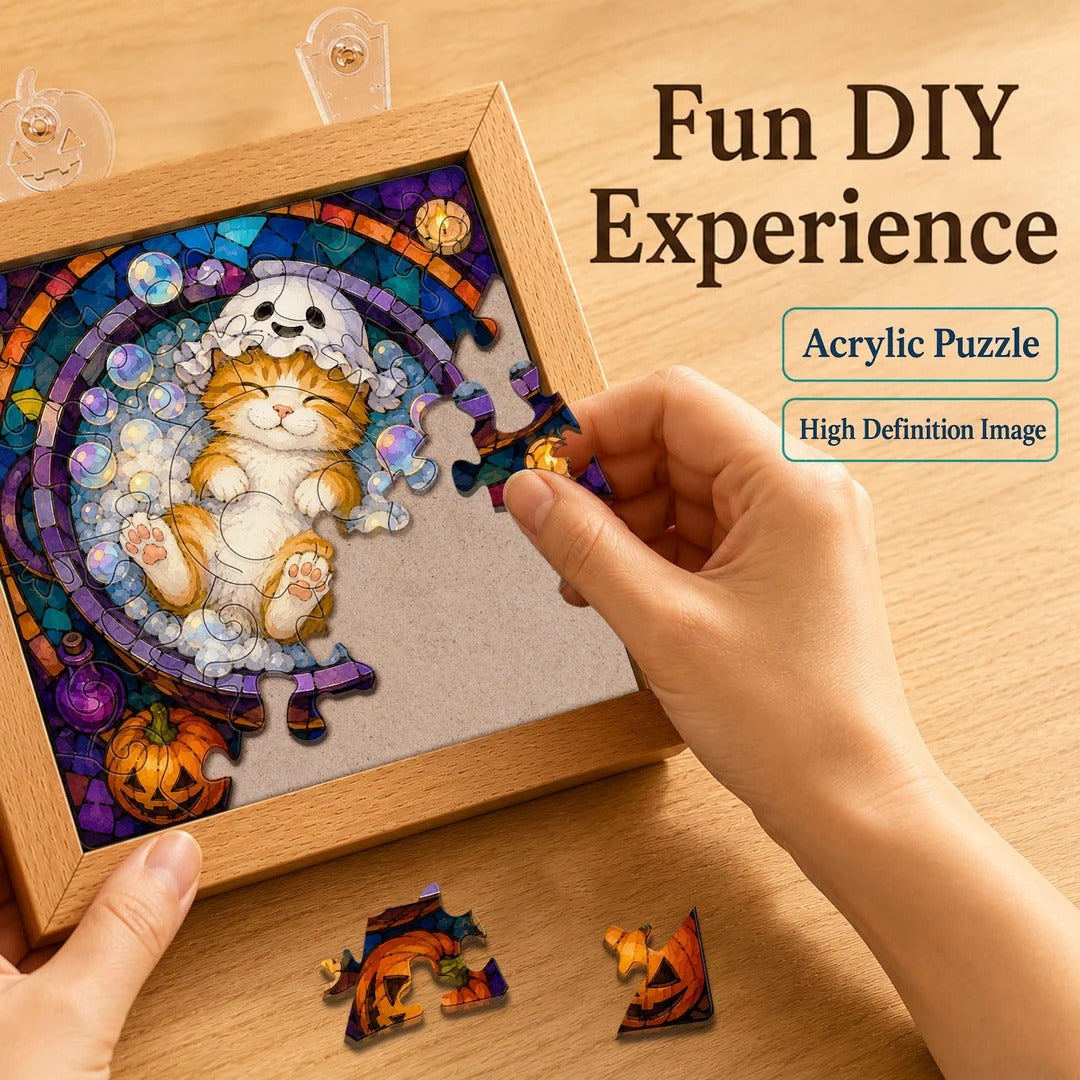 kaayee-cauldron-kitten-acryl-puzzle-nachtlicht-holzrahmen-katze image 2