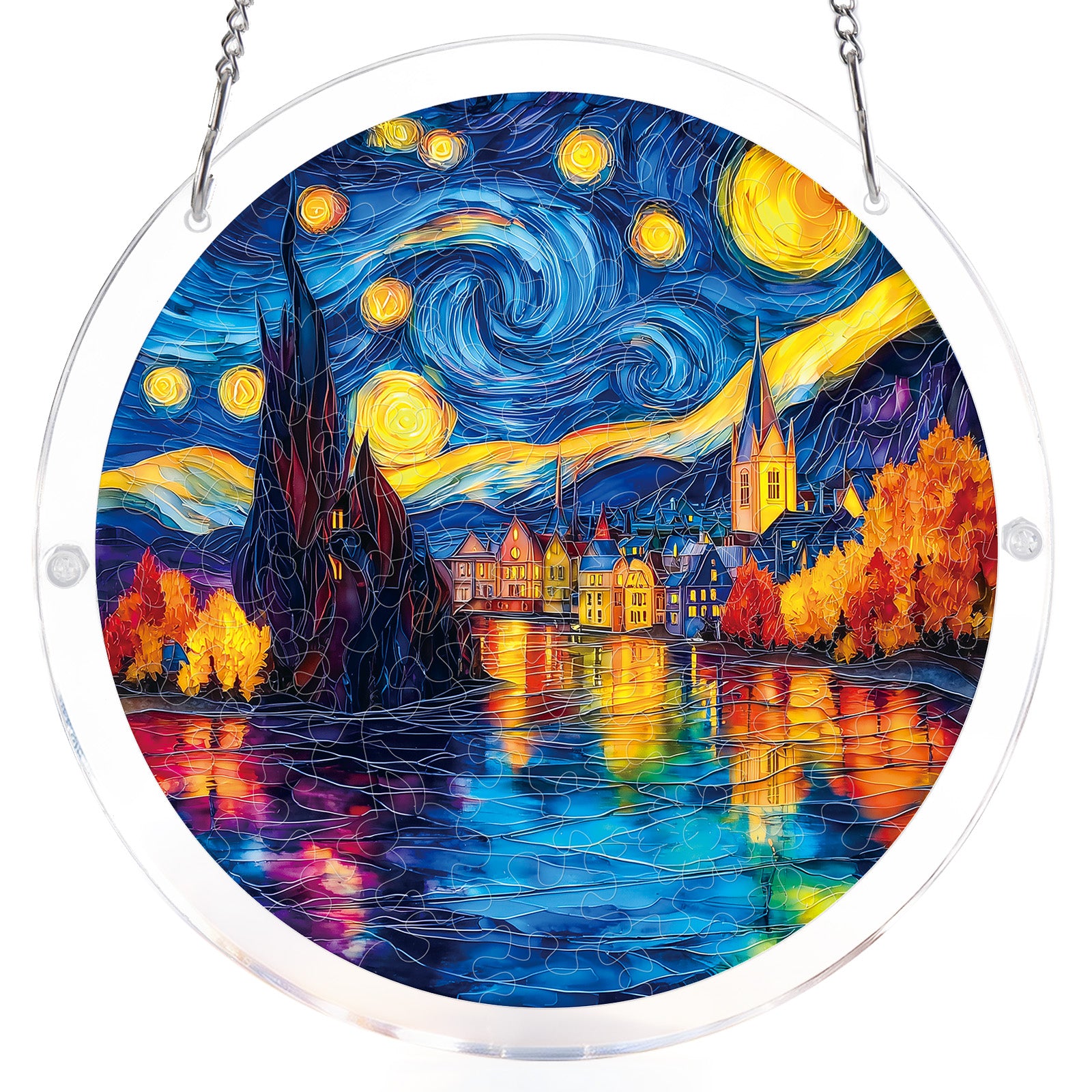 kaayee-suncatcher-puzzle-starlit-village-acrylpuzzle-small image 7