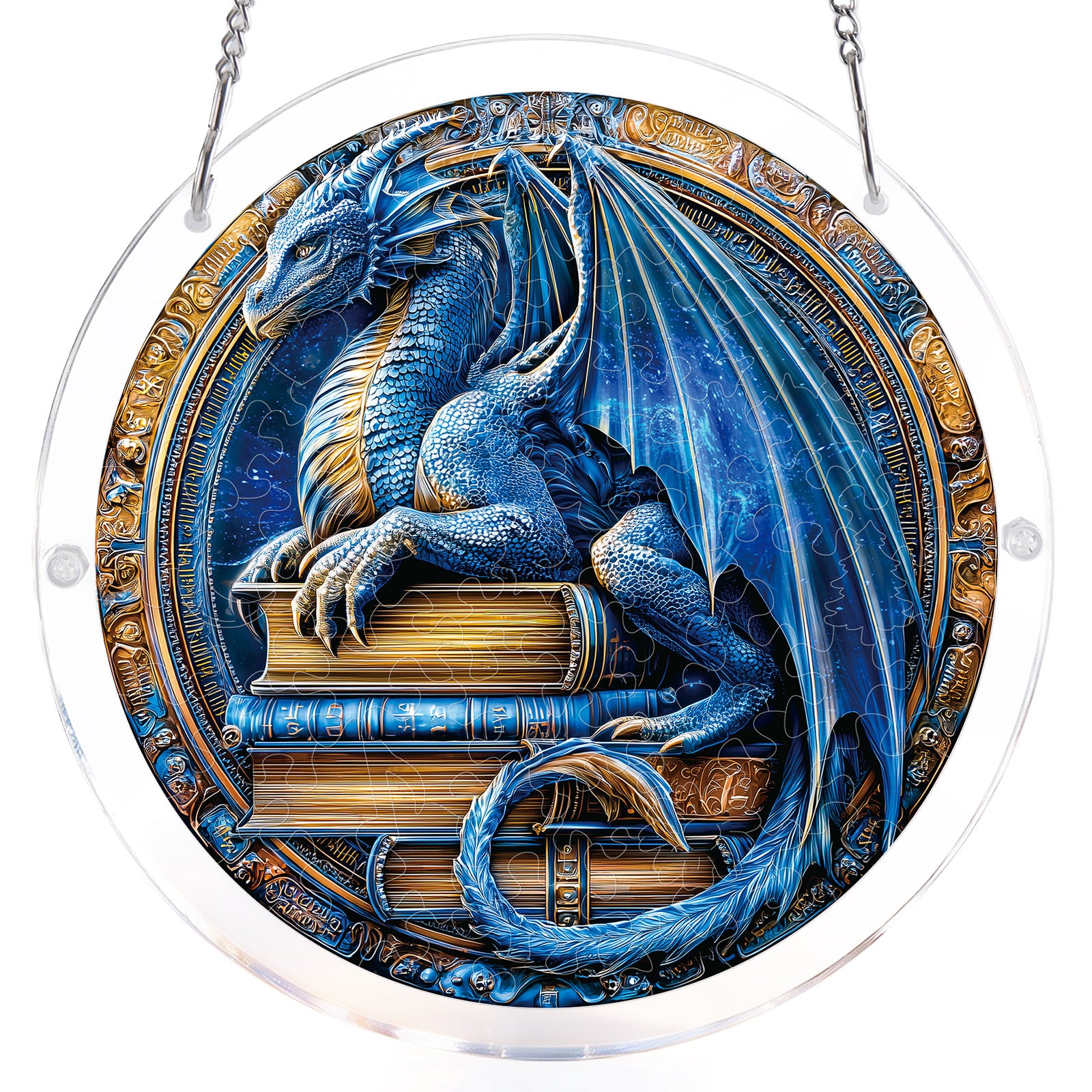 kaayee-suncatcher-puzzle-dragon-realm-library-fensterbild-m image 7