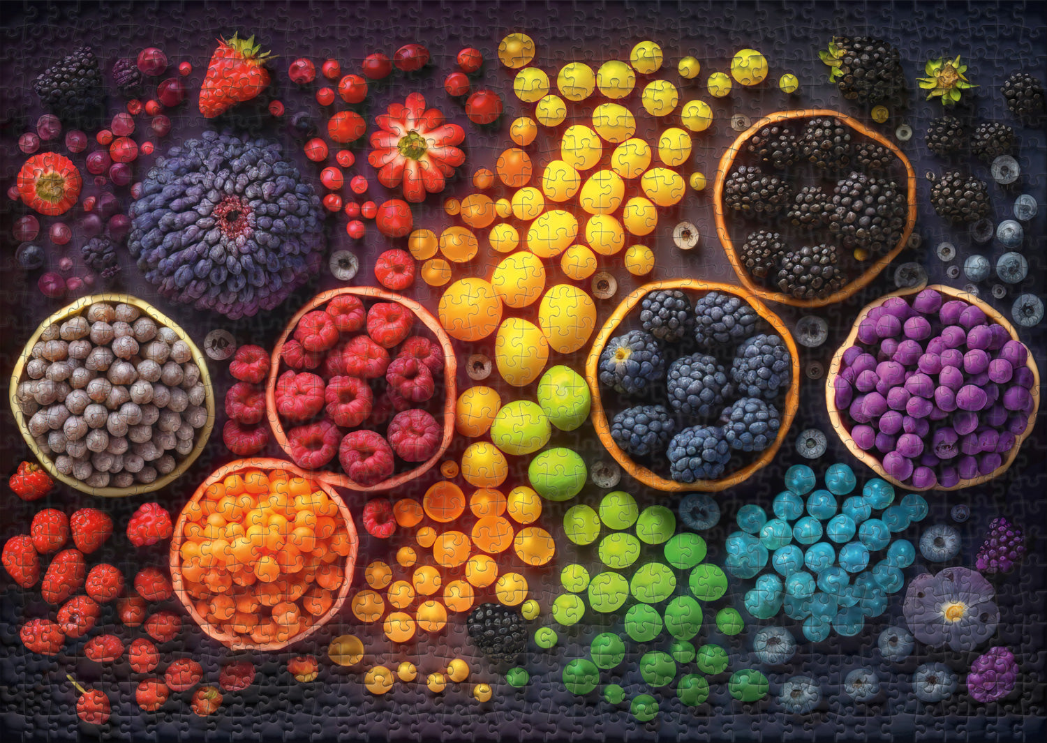 ulmer-puzzleschmiede-puzzle-1000-teile-rainbow-fruits-beeren image 2
