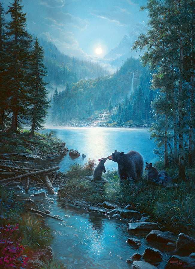 cobble-hill-1000-piece-bear-night-puzzle-1000-teile-b-ren image 2