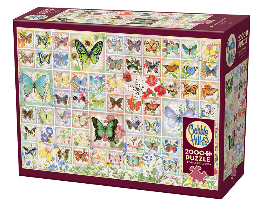 cobble-hill-2000-piece-butterflies-and-blossoms-puzzle-2000-teile image 1