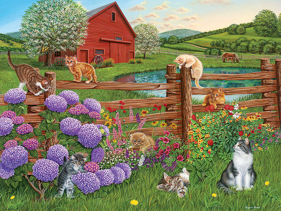 cobble-hill-easy-handling-275-farm-cats-275-teile-puzzle-katzen image 2