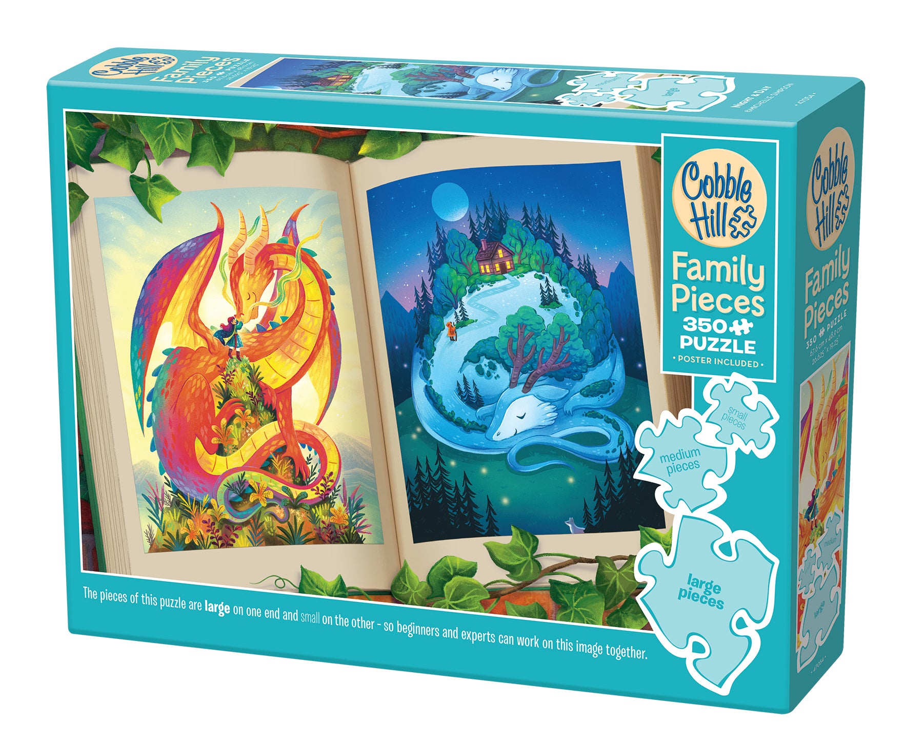 cobble-hill-family-pieces-350-night-day-puzzle-350-teile-drachen image 1