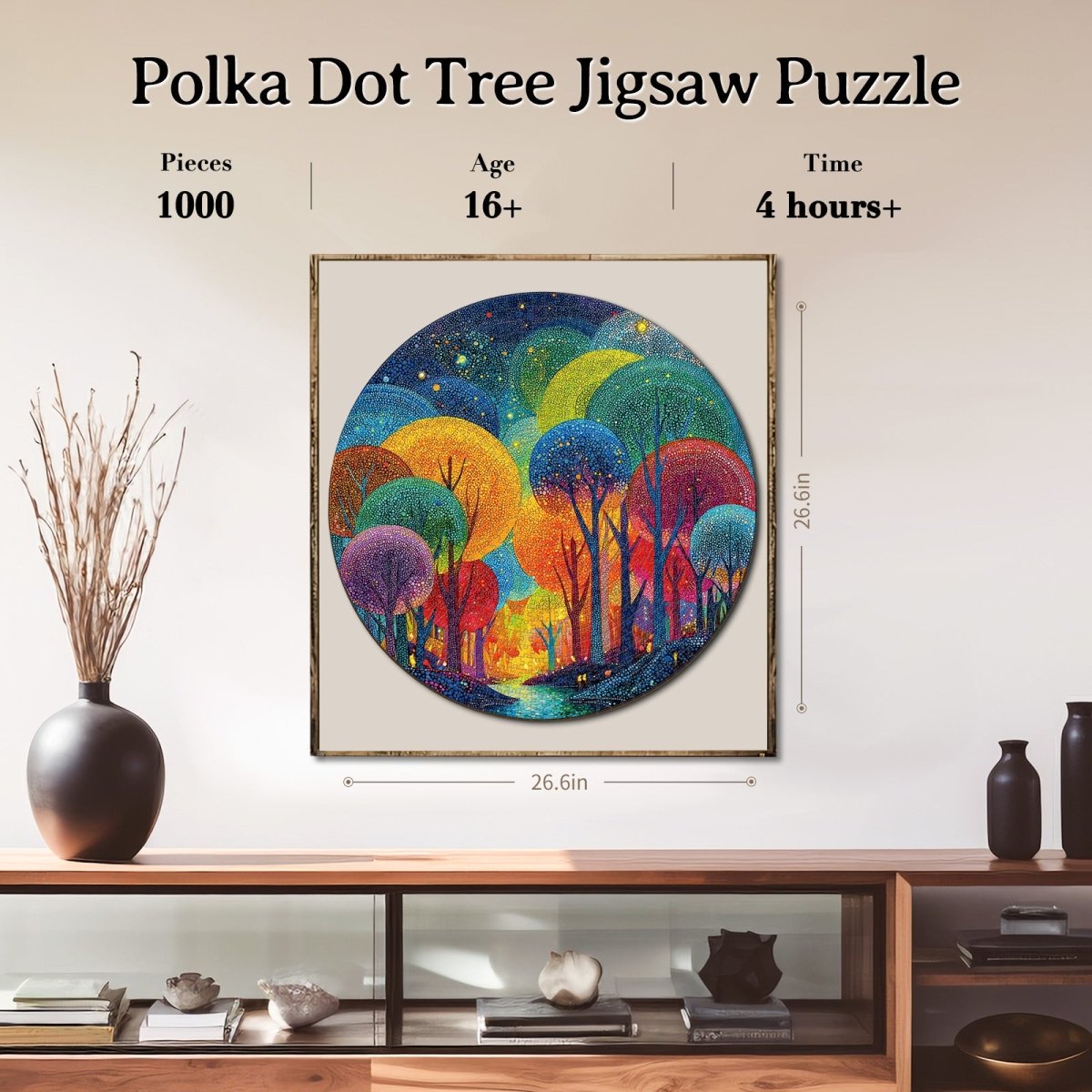 kaayee-cardboard-polka-dot-tree-puzzle-1000-teile-rund image 6