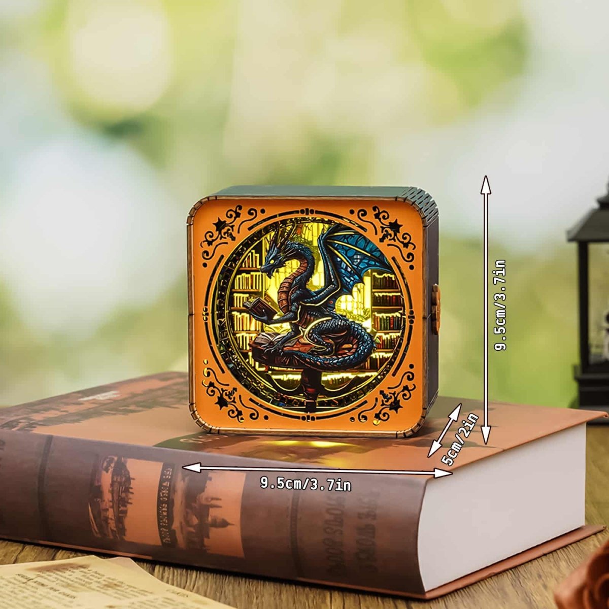 kaayee-night-light-library-dragon-3d-holzpuzzle-nachtlicht-only image 7