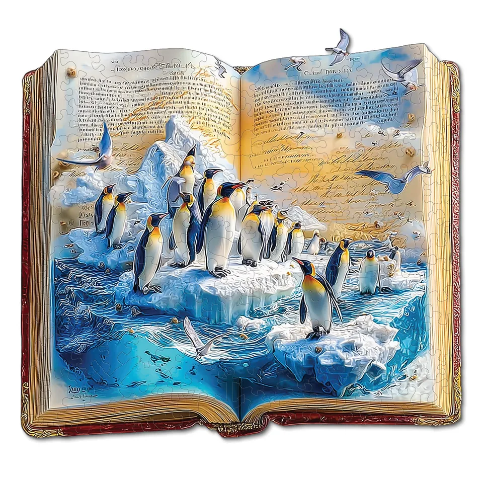 kaayee-wooden-puzzle-penguins-frozen-tale-holzpuzzle-medium image 1
