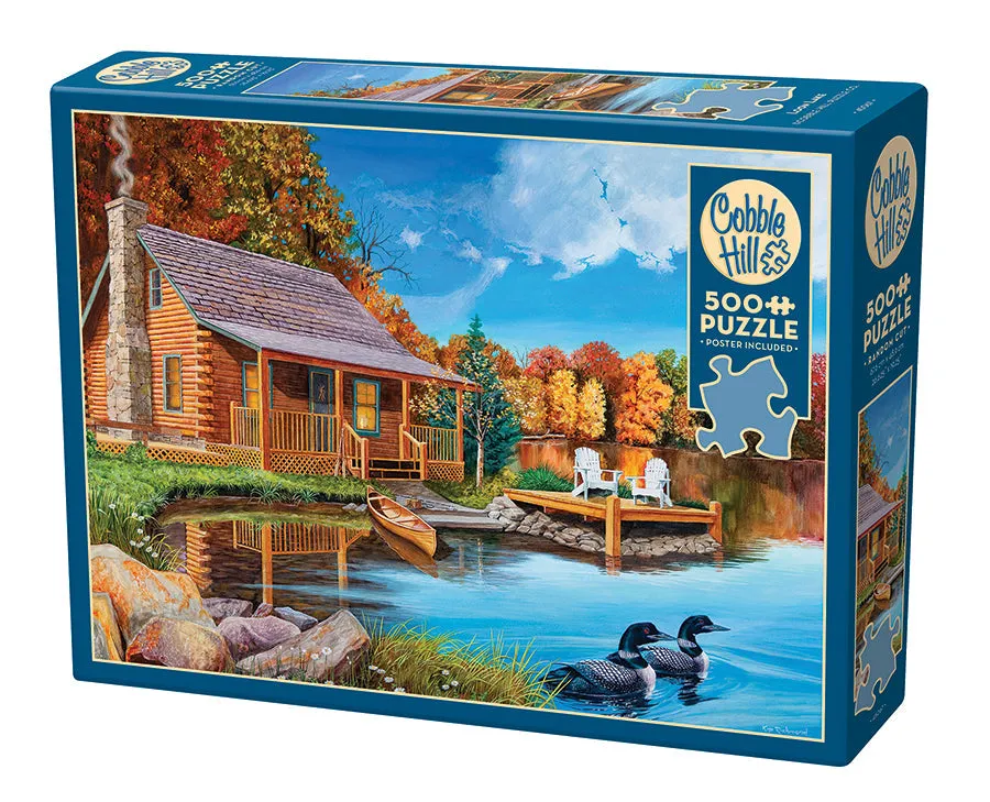 cobble-hill-500-piece-loon-lake-puzzle-500-teile-see image 1