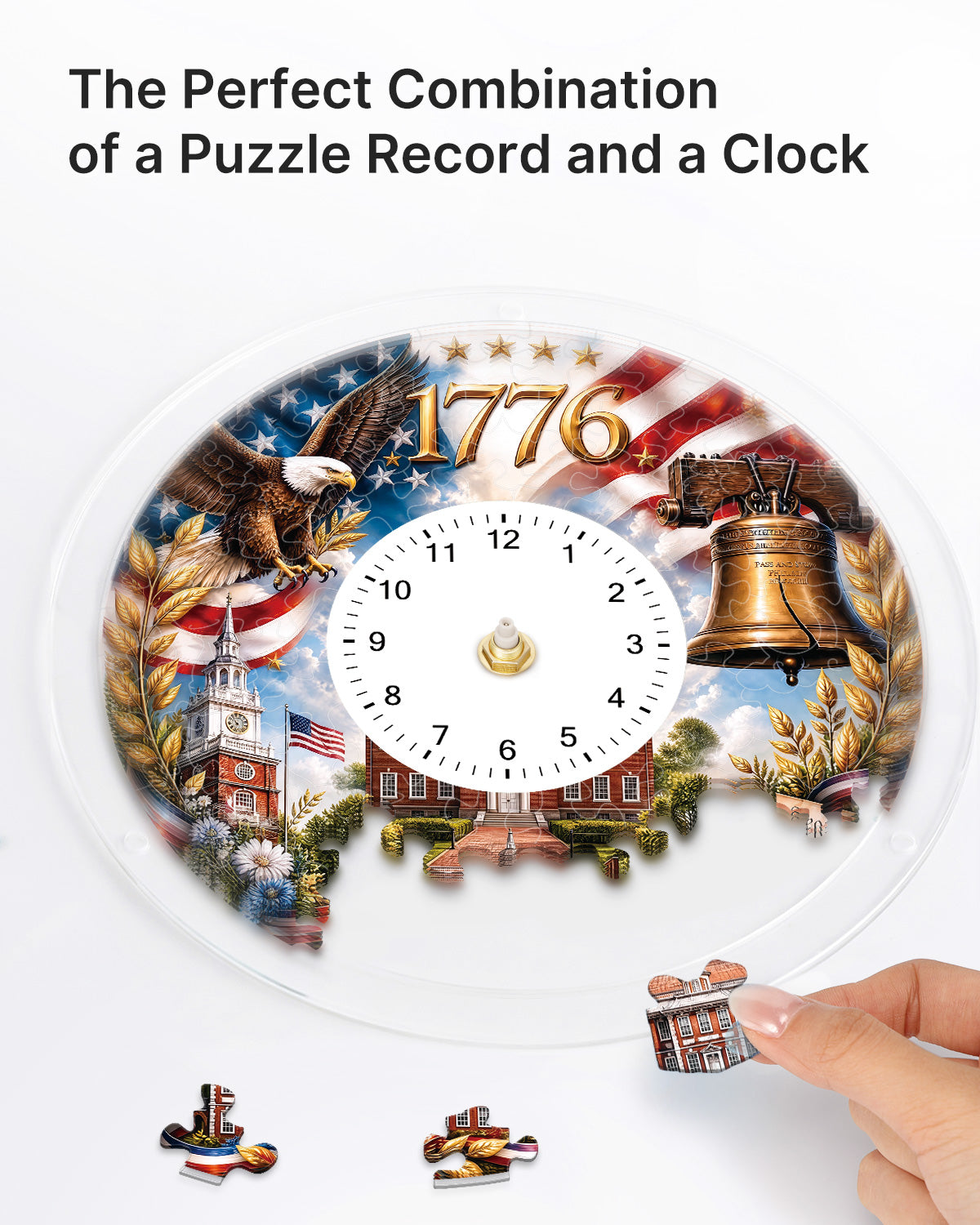 kaayee-clock-kit-spirit-of-independence-puzzle-uhr-regular image 2