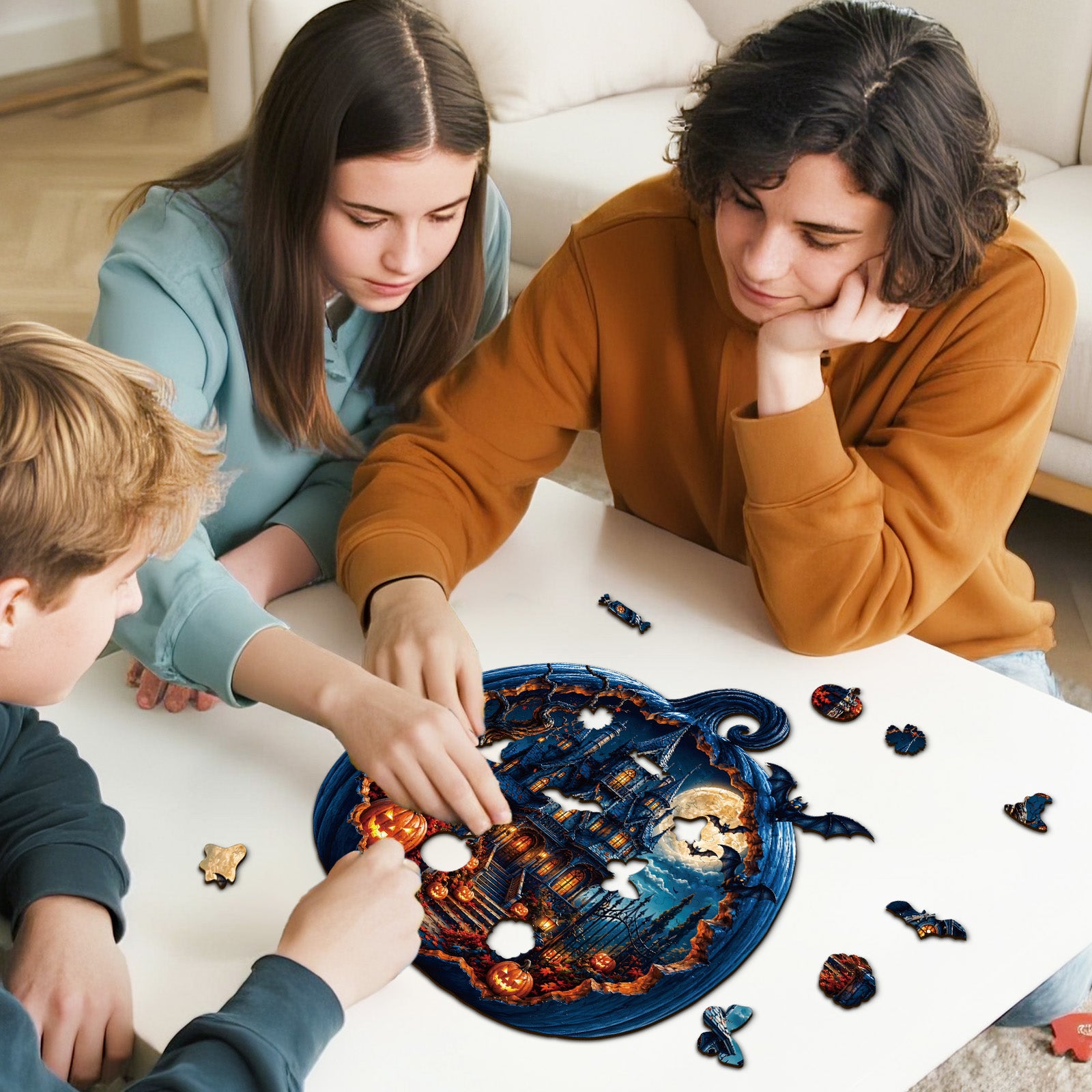 kaayee-moonlit-pumpkin-manor-wooden-puzzle-holzpuzzle-medium image 7