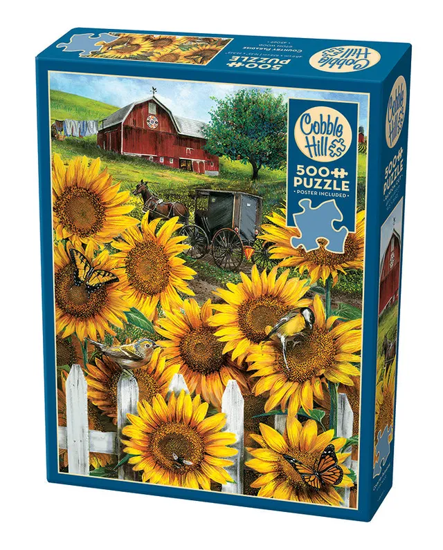 cobble-hill-country-paradise-500-teile-puzzle-pferdekutsche image 1