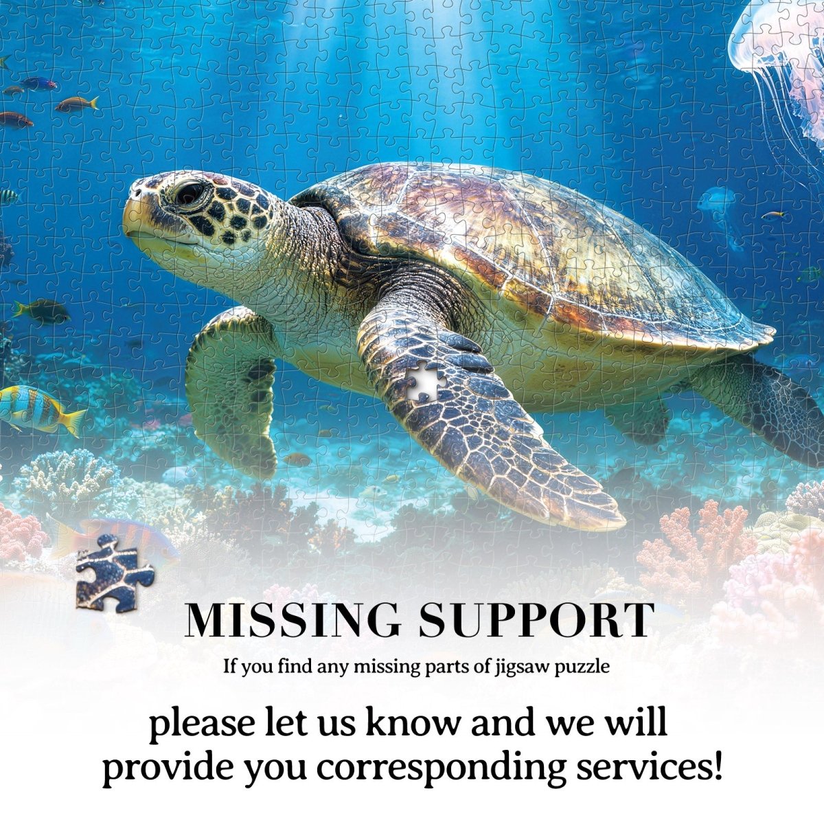 kaayee-cardboard-sea-turtle-of-light-puzzle-1000-teile-meer image 7