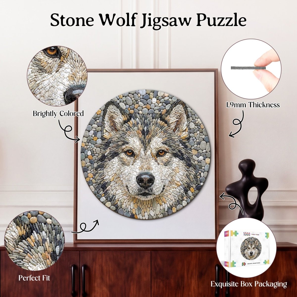 kaayee-stone-wolf-kartonpuzzle-1000-teile-eco-white-board image 3