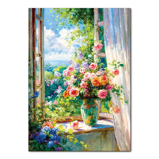 kaayee-cardboard-puzzle-summer-window-1000-teile image 1