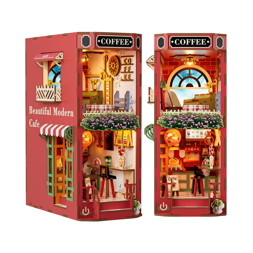 kaayee-coffee-shop-book-nook-kit-miniatur-kaffeehaus image 1