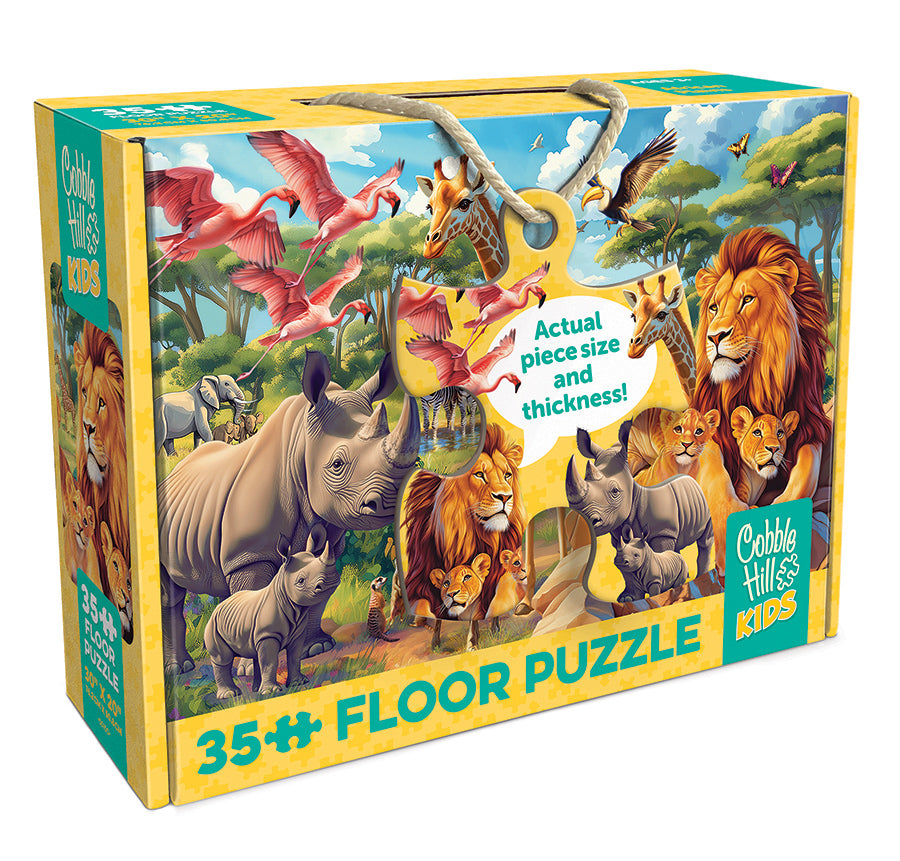 cobble-hill-floor-puzzles-african-plains-bodenpuzzle-35-teile-tiere image 1