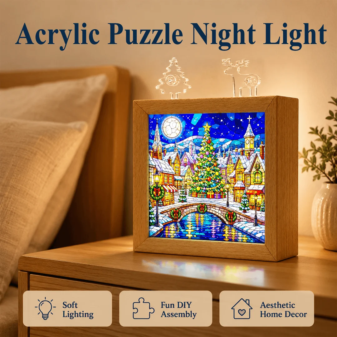 kaayee-christmas-town-nachtlicht-led-holzrahmen-acryl image 6