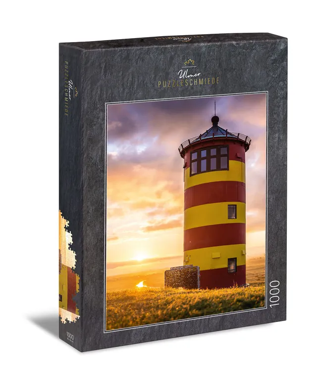 ulmer-puzzleschmiede-pilsum-puzzle-1000-teile-nordsee-leuchtturm image 1