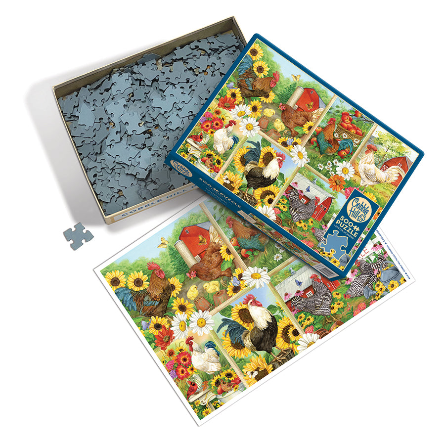 cobble-hill-500-piece-cockadoodledo-puzzle-500-teile-hahn image 3