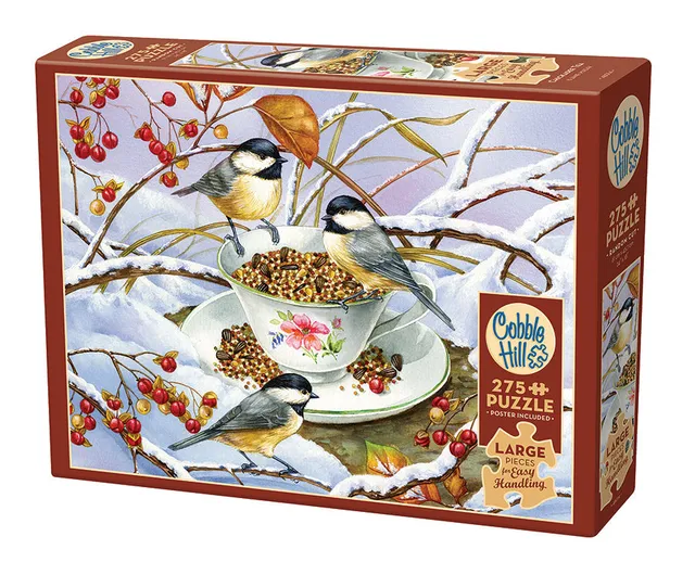 cobble-hill-chickadee-tea-puzzle-275-teile-gro-e-teile image 1