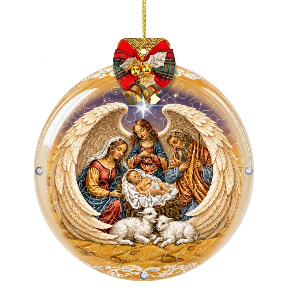 kaayee-holy-night-blessing-suncatcher-puzzle-mini-15cm image 1