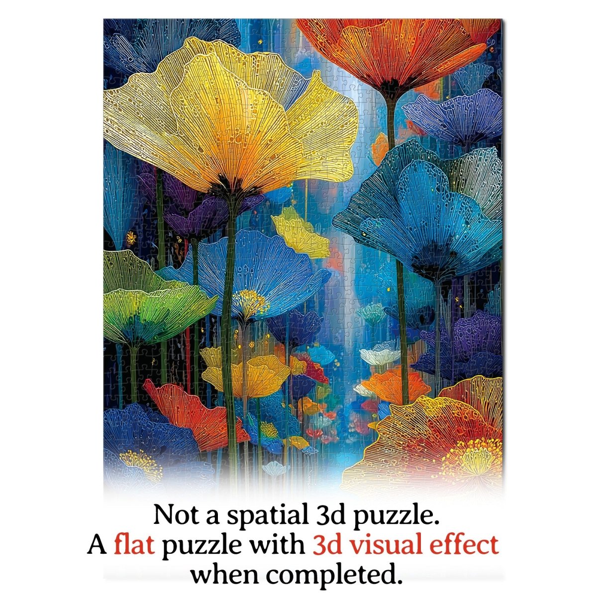 kaayee-cardboard-puzzle-floral-dreamscape-1000-teile-standard image 7