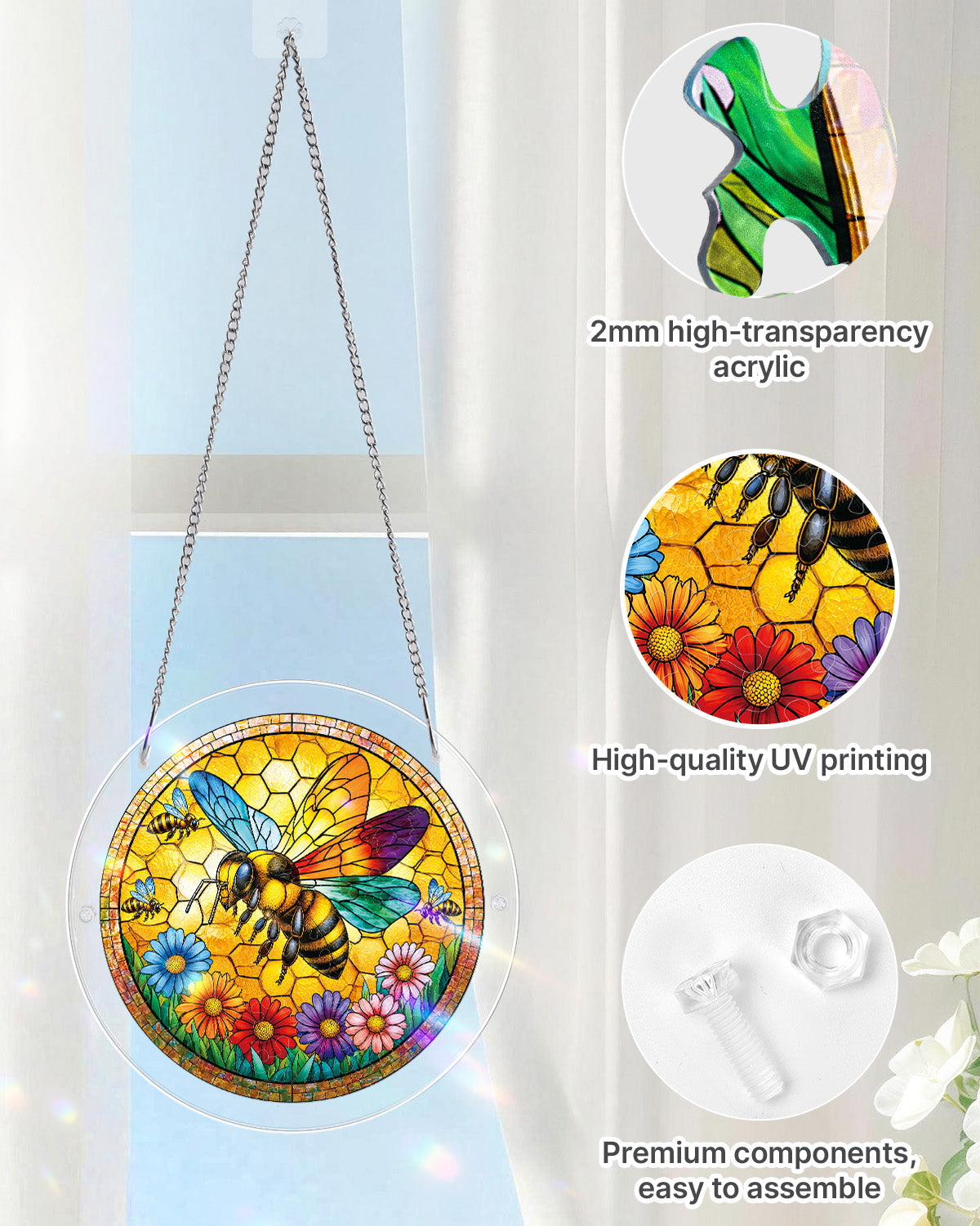 kaayee-suncatcher-puzzle-sunshine-bee-fensterbild-biene-acryl image 4