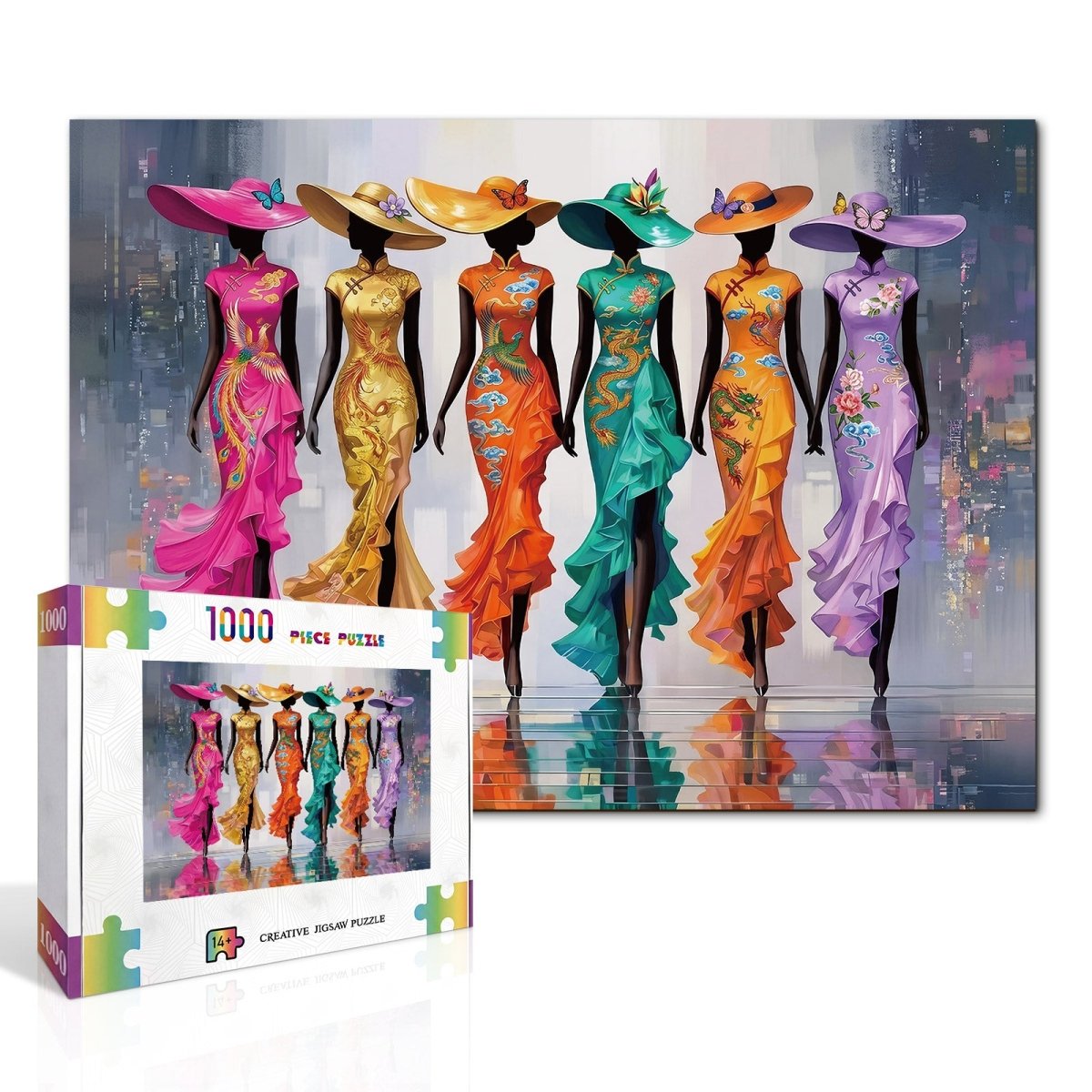 kaayee-splendor-in-silk-kartonpuzzle-1000-teile-standard-edition image 2