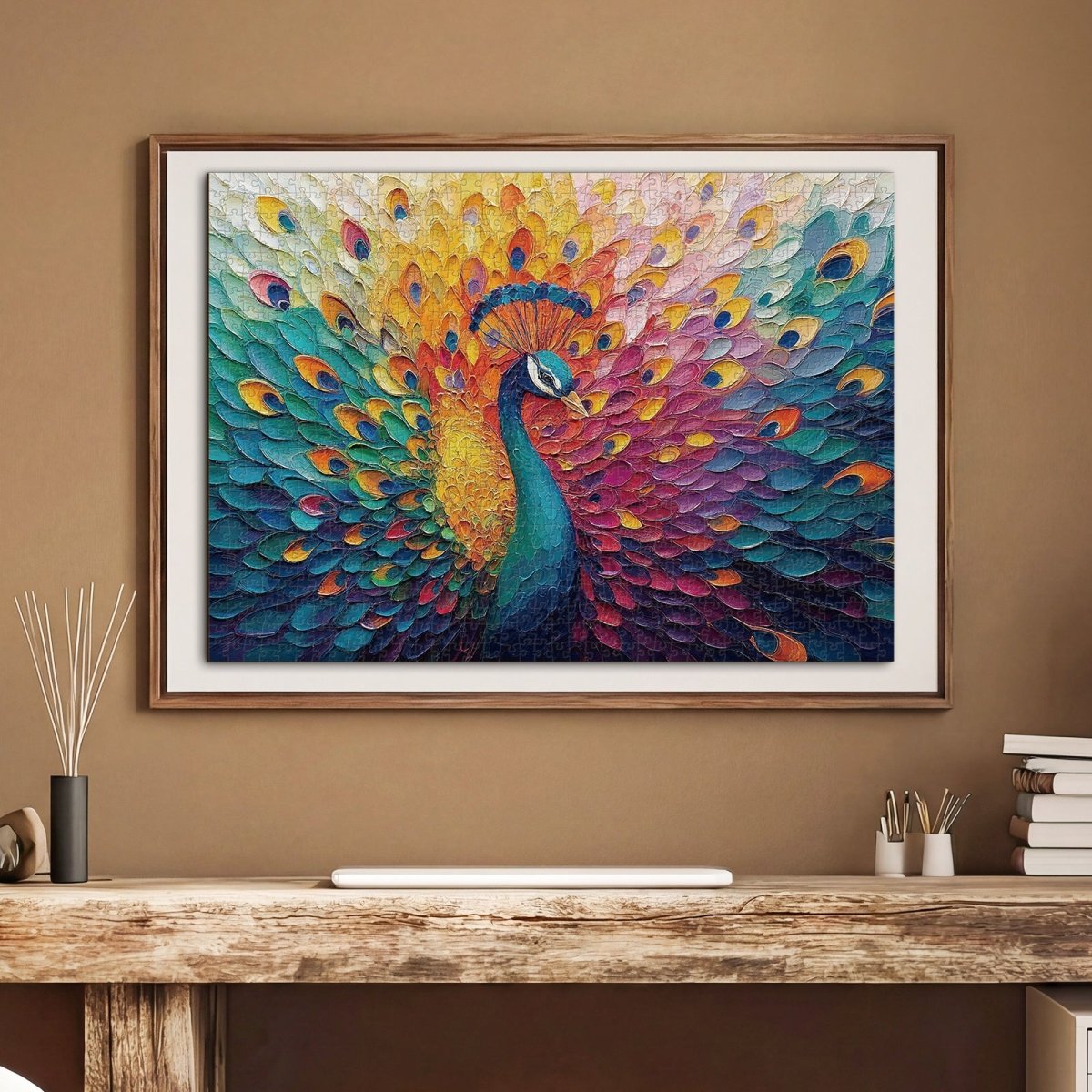 kaayee-cardboard-puzzle-pfau-1000-teile-kartonpuzzle image 5