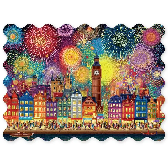 kaayee-wooden-puzzle-city-of-fireworks-holzpuzzle-m-stadt-nacht image 1
