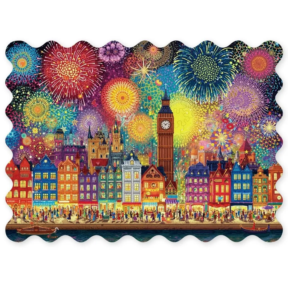 kaayee-wooden-puzzle-city-of-fireworks-holzpuzzle-m-stadt-nacht image 1