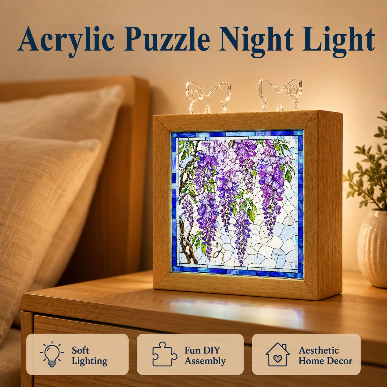 kaayee-wisteria-cascade-nachtlicht-holzrahmen-acryl-led image 6