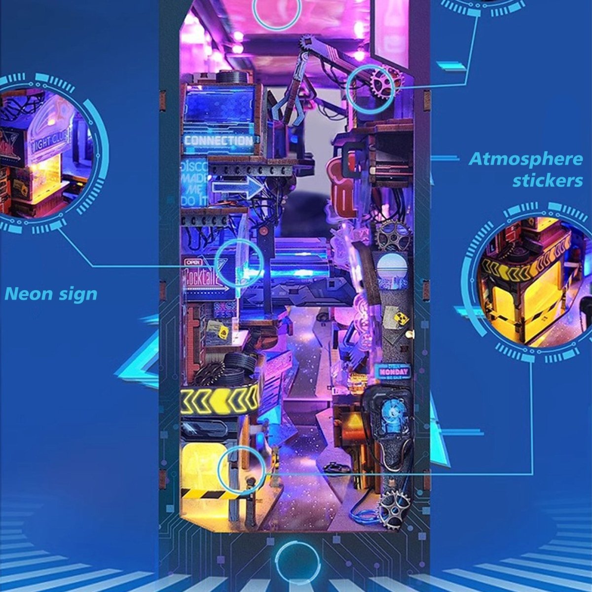 kaayee-book-nook-boundless-dimensions-cyberpunk-bausatz-led image 4