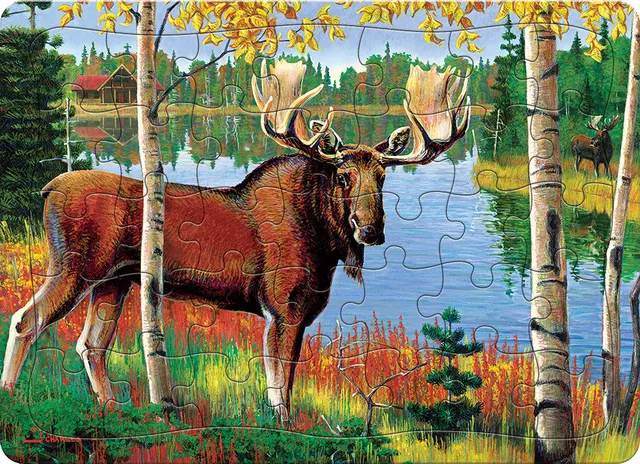 cobble-hill-tray-puzzles-moose-tablettpuzzle-35-teile-elch image 1
