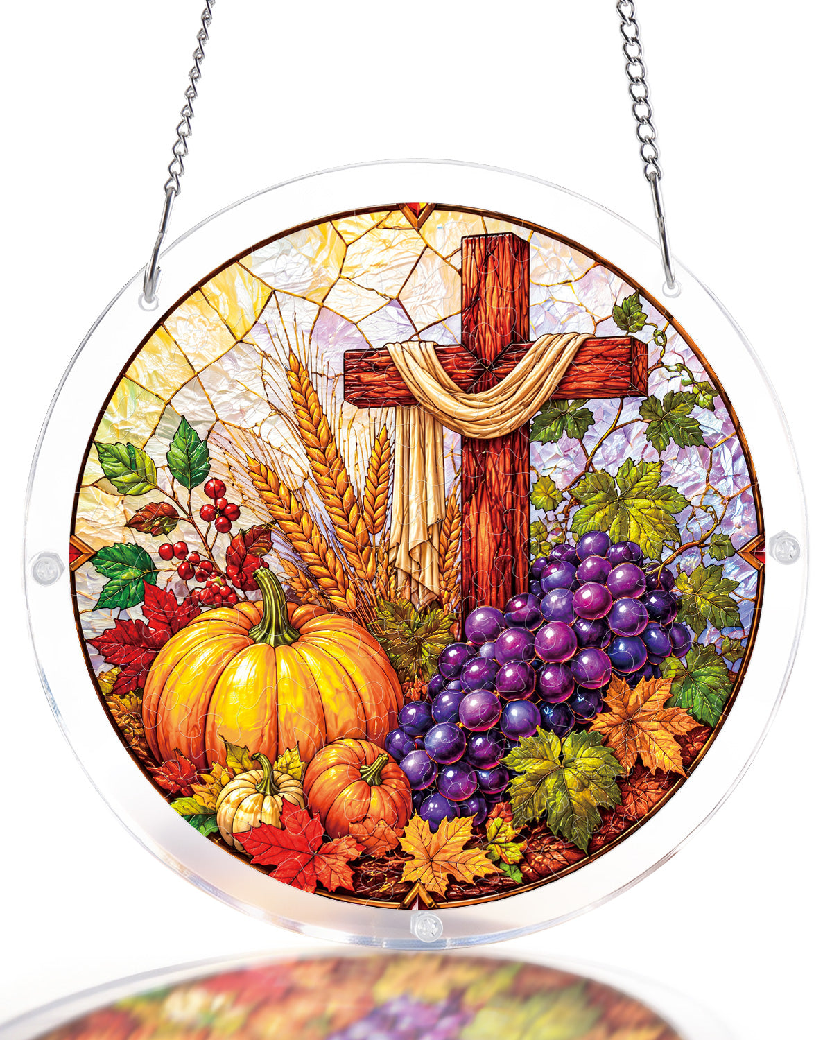 kaayee-suncatcher-puzzle-harvest-blessings-fensterbild-acryl-herbst image 1