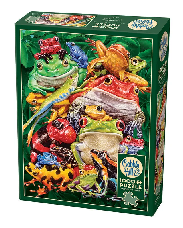 cobble-hill-1000-piece-frog-business-puzzle-1000-teile-frosch image 1