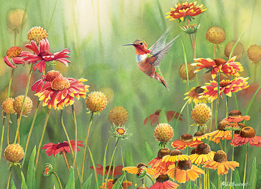 cobble-hill-500-piece-rufous-hummingbird-puzzle-500-teile image 2