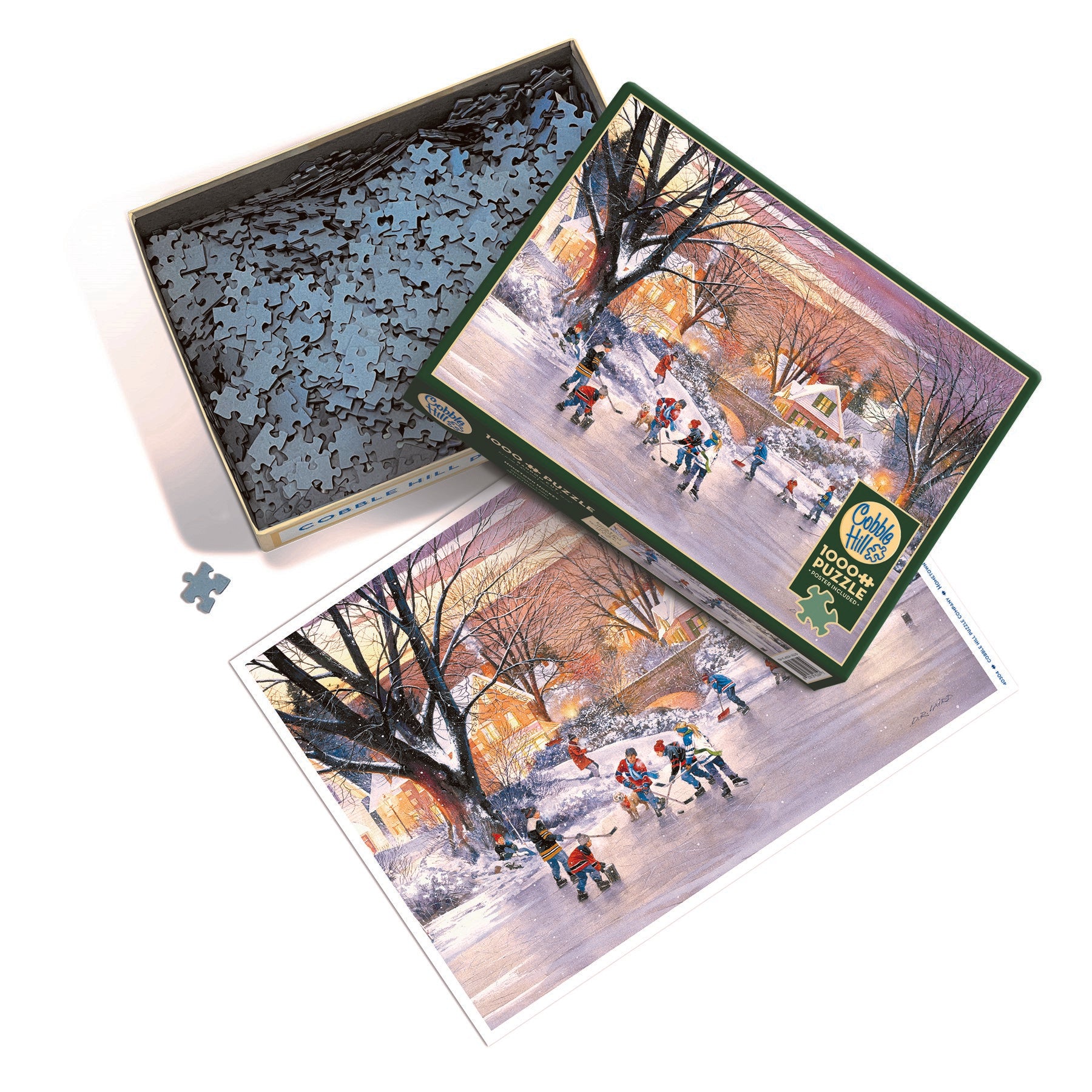 cobble-hill-1000-piece-hometown-hockey-puzzle-1000-teile-winter image 3