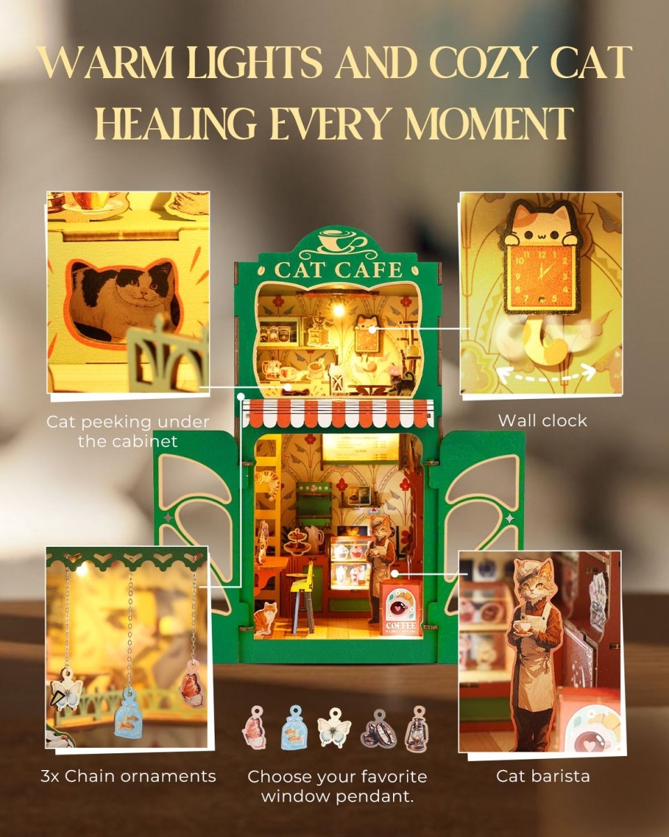 kaayee-book-nook-kit-cat-s-coffee-house-miniatur-beleuchtet image 4