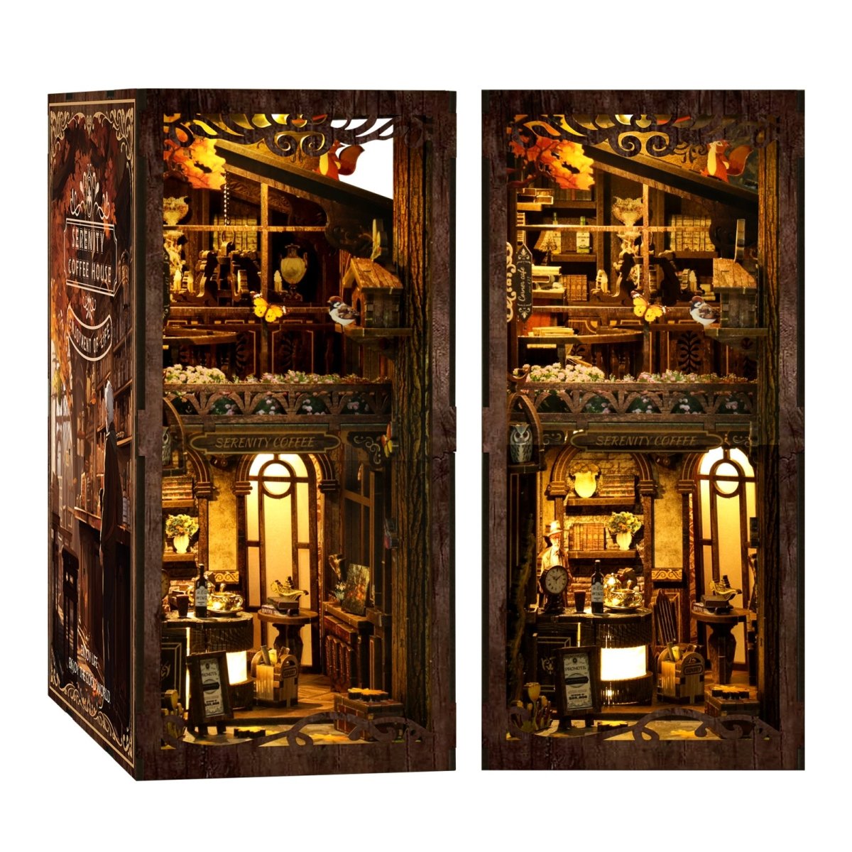kaayee-book-nook-kit-serenity-coffee-house-miniaturhaus image 1
